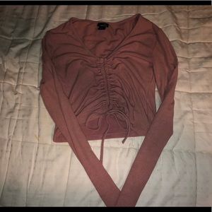 Long sleeve crop top